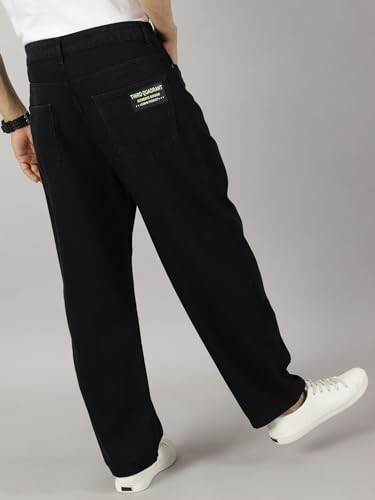 Image of THIRD QUADRANT Baggy Jeans for Men || Khaki Jeans || Jean Pant for man (in, Numeric, 30, Regular, Khakhi)