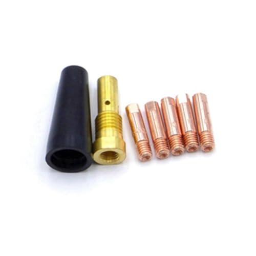 Kqcibz 7Pcs/Set Gasless Nozzle Tips for FC90 Flux-Cored Wire Feed 0.8mm FC90 MIG Welder Welding Tools Easy to Use