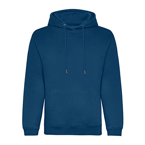 AWDis Just Hoods JH201 Unisex Organic Hoodie - Royal Blue - XL