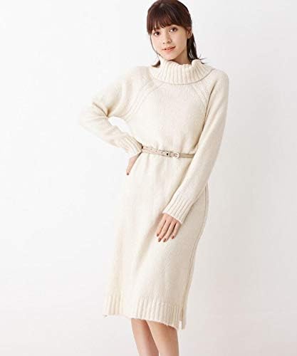 Amazon Co Jp グローブ Grove オフタートルニットワンピース 03 L アイボリー 004 服 ファッション小物