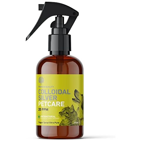 Nature's Greatest Secret Antibacterial Premium Quality Smallest Particle Size Crystal Clear Colloidal Silver Petcare 20ppm Trigger Spray 250ml Cover