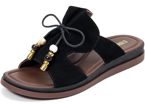 Image of UBFEN Womens Slides Comfortable Slip On Sandals