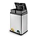 Klarstein Sistema Ecologico, Cubo de Basura para Reciclaje con Pedales, 2 Recipientes Extraíbles, 36 L, Identificación por Colores, Acero Inoxidable, Separación Ecológica de Residuos