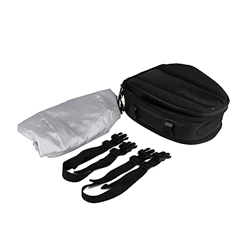 Jfg Racing Motorcycle Tail Bag Waterproof Rear Seat Bag Luggage Bag Saddle Bags Multifunctional Pu Leather Motorcycle Bag Sports Bike,15 Liters #TOP6