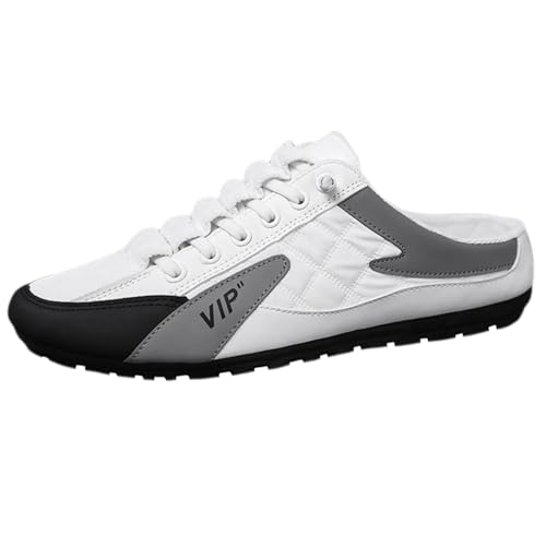 Kraftpaid Marche Dos Nu Baskets Hommes,Mules Homme à Enfiler,Pantoufles De Sport D'éTé à Enfiler pour Homme,Chaussures D'ExtéRieur DéContractéEs à Dos Ouvert,LéGèRes,pour Voyage,Travail