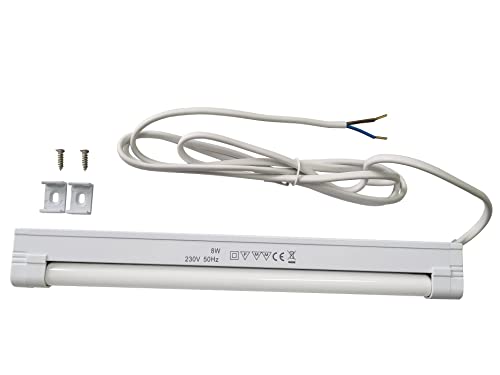 Provance Unterbauleuchte Lichtleiste ohne Stecker 8 Watt - 21 Watt 4000 Kelvin - 6500 Kelvin Länge 31 cm - 90 cm Küche Möbel Einbauleuchte (31 cm 8 Watt 6500K ohne Schutzblende)