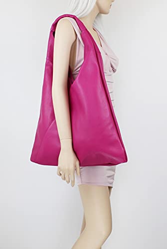 Image of Girly HandBags V Shape Genuine Top Handle Bag