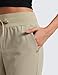 CRZ YOGA All Day Comfy Joggers for Women Golf Work Casual Hiking Travel Pants with Pockets Khali Barley Large