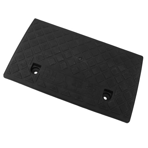 Rampa de umbral plástica para coche 50x27x9 cm negra