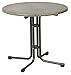Produktbild acamp Esstisch Gartentisch Bistrotisch Piazza 80 cm rund anthrazites Gestell mit Cemento Topalit Tischplatte