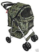 Classic Camouflage 4 Wheel Pet Stroller