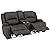 RecPro Charles 70" Powered Double RV Wall Hugger Recliner Sofa | Loveseat | RV Furniture from RecPro