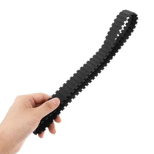 Orugas de tanque de goma negro de 2 piezas resistentes para maquetas y robots DIY 3