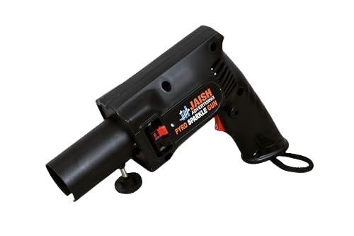 Image of Handheld Pyro Party Toy Gun Use for Party Functions, Events, Celebrations (Batteries & Pyros Not Included) (Pyro Gun) (Black-Pack of 2)