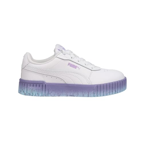PUMA Toddler Girls Carina 2.0 Speckle Fade Lace Up Sneakers Shoes Casual - Purple, White - Size 3 M