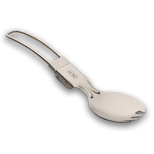M-Tac Stainless Steel Folding Spork – Tactical Spoon Fork Combo