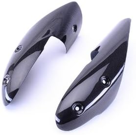 Bestem CBDU-1100-EHC Black Carbon Fiber Exhaust Covers for Ducati Monster 696 796 1100