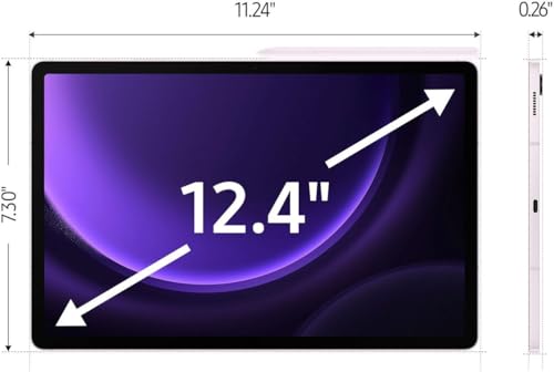 Image of SAMSUNG Galaxy Tab S9 FE+ (12.4-inch, 256GB, WiFi) - Lavender (Renewed)