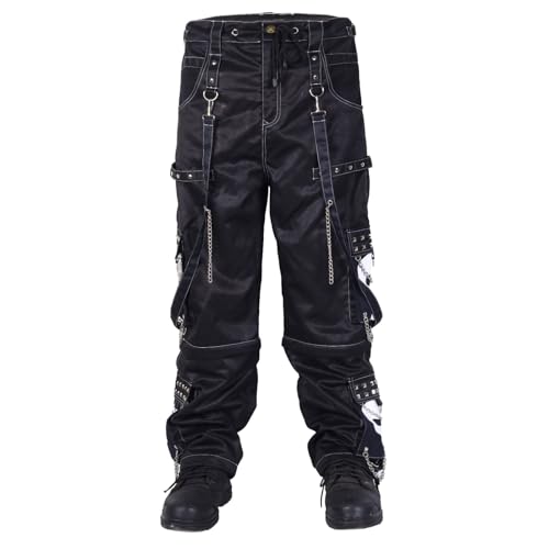Prime Quality Gothic Bondage Black Big Skull Men Pant Alternative Punk Rock Emo Trouser Pant/USA | Men's Pants | Emo Pants4