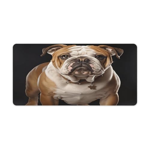 Alfombrilla de escritorio Bulldog inglés 30x60 cm goma miniatura 1