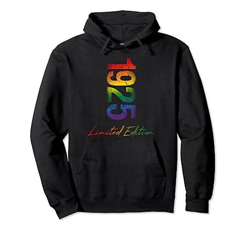 Cumpleaños 1925 Limited LGBTQ Rainbow Edición de género Sudadera con Capucha