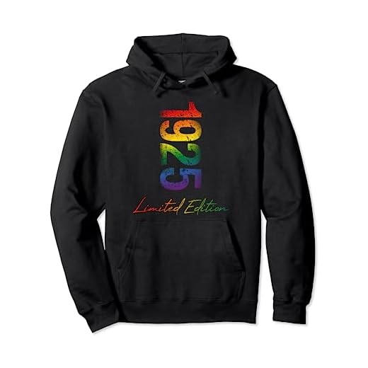 Cumpleaños 1925 Limited LGBTQ Rainbow Edición de género Sudadera con Capucha