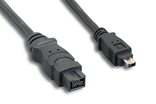 Câble FireWire 800 bilingue noir de 3 mètres pour un transfert de données fluide et rapide