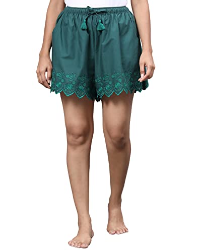 Image of B STORIES Women's Ultra-Soft Printed 100% Viscose Culotte Shorts | Soft Casual High Waist Lounge Shorts | Girls Ladies Stylish Quirky Casual Summer Beach Bottoms (S-XXL)