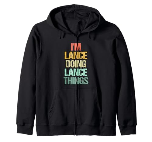 I'm Lance Doing Lance Things - Divertente Detto Sarcastico Lancia Detti Lancia Nome Disegni Lancia Famiglia Detto Lancia Nome Famiglia Detti Lancia Riunione di Famiglia Disegni Retro Vintage Distressed Novità Nome Lancia Famiglia