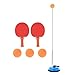 Tischtennistrainer Mit Elastischer Weicher Welle Pingpong Ball, Mit Rot/Blau Saugnapf Eisen Basis für Erwachsene und Kinder, verbessert Koordination/Reaktion/Fähigkeit