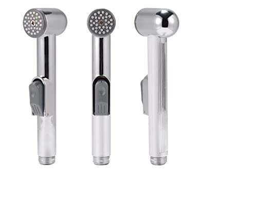 Shataff Tuyau de douche universel pour bidet musulman Chromé avec valve d'arrêt en laiton Cover