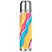 Bouteille thermos isotherme en acier inoxydable avec palette de couleurs de gâteau - Pour café chaud ou thé froid - Parfait pour le bureau, le camping, l'extérieur