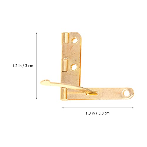 Angoily 50Pcs Pequenas Dobradiças Dobradiças Caixa de Jóias De Madeira Caixa de Acessórios Folding D