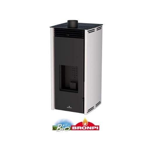 BRONPI Estufa DE Pellet SIN Electricidad Modelo Free 6 KW Crema