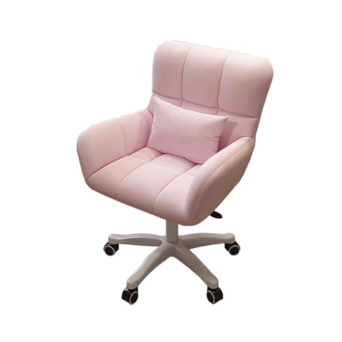 Silla de escritorio giratoria ergonómica con soporte lumbar de altura ajustable y reposabrazos, rotación de 360°, cómoda silla de oficina en casa con ruedas y fácil montaje