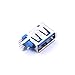 20 Pcs AF10.0 Side Insert Short Body Three Straight Feet Lengthened 1.0 Sided Iron Shell Thickened 1.5PBT Blue Glue USB Connector Plug-in Type-A 906-151A1058D10200