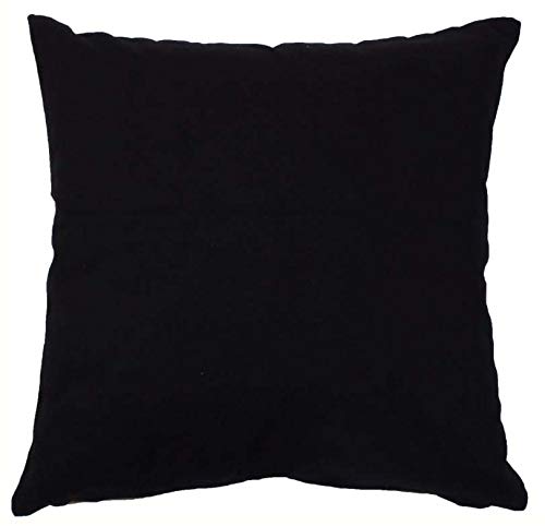 Oasis Home Collections Cotton Cushion Cover - 16" x 16", Black-picture-25