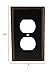Cosmas 65049-ORB Oil Rubbed Bronze Single Duplex Electrical Outlet Wall Plate/Cover