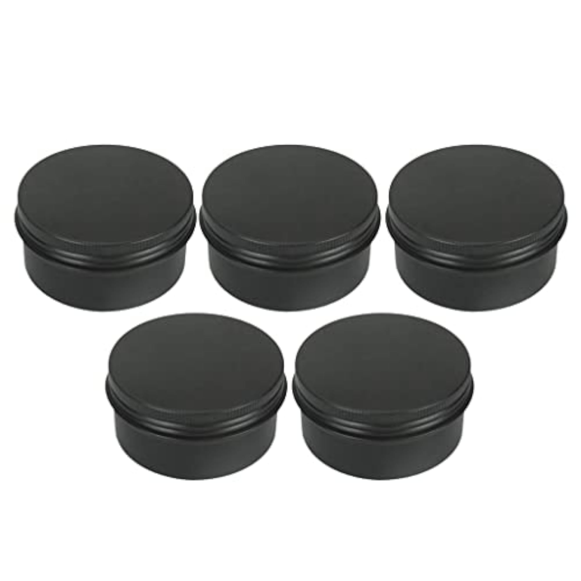 5pcs Empty Aluminum Tin Jars for Cosmetics