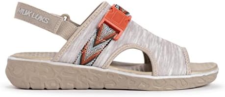 MUK LUKS Women's Boardwalk Parade Sandal, Clay, 9 | Image 3