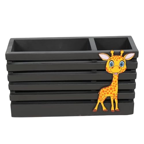 Image of Decorative Embossed Design Pencil and Pen Stand | Desk Organizer for Stationery Storage | Suitable for Office Desk, Study Table, Home and Workspace Use (Design 12)