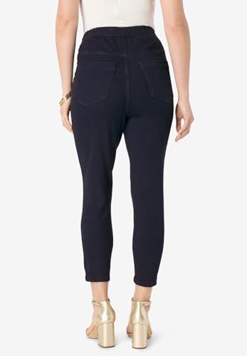 Roaman's Women's Plus Size Knit Jean Capri2