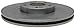 ACDelco Silver Front Brake Rotor 18A81010A | GM 19325460 Brake Rotors for Select Hyundai Santa Fe, Santa Fe Sport, XL, Kia Sorento, and more