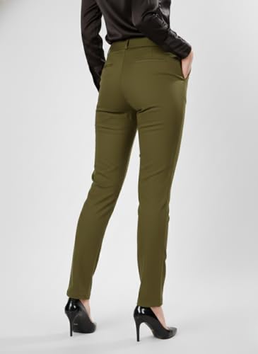 Image of modny Formal Trousers for Women Premium Polycotton, Regular Fit, Straight Pant for Girls | Ideal for Office, College & Professional Wear