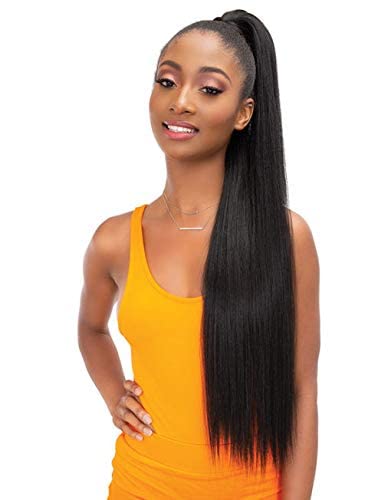 Miniatura 6 de Janet Collection Essentials Cola de caballo recta para arrebatar y envolver 24 (1B)