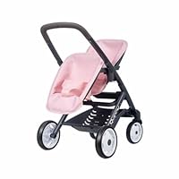 Quinny Twin Toy Pretend Play Pushchair for Dolls and Baby Dolls in Light Pink