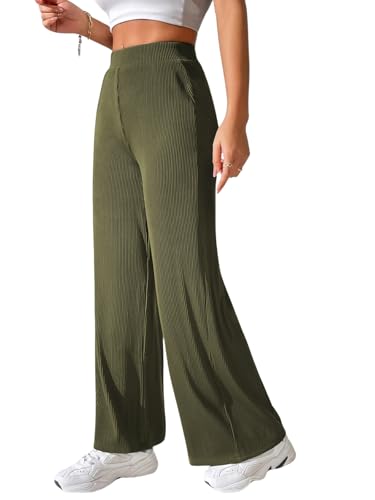 Image of GRECIILOOKS Women's Parachute Cargo Pants - High Waist Flared Korean Trousers| Trendy Casual Wear for Daily & Travel Use (Available in Plus Size)
