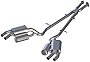 MBRP Exhaust S4704AL Installer Series Cat Back Exhaust System 2.5 in. Incl. Front Pipe/Mid Pipes/Mufflers/Hardware w/o Tips Dual Rear Exit Aluminized Installer Series Cat Back Exhaust System