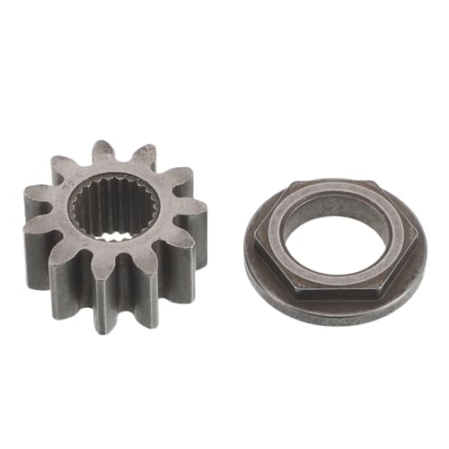 HIAKDOFT Engranaje de Piñón Mecanizado de Precisión de 11 Dientes para Cortacésped, Kit de Buje Metálico Compatible 941-0656a para Recambio de Dirección y Mantenimiento de Tractor