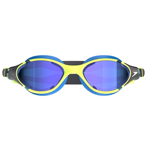 Image of Speedo Unisex-Adult Biofuse 2.0 Swimming Goggles | Patented Easy Adjustment | Anti-fog | Anti-leak | Enhanced Fit | Improved Comfort Goggles, GREEN, One Size